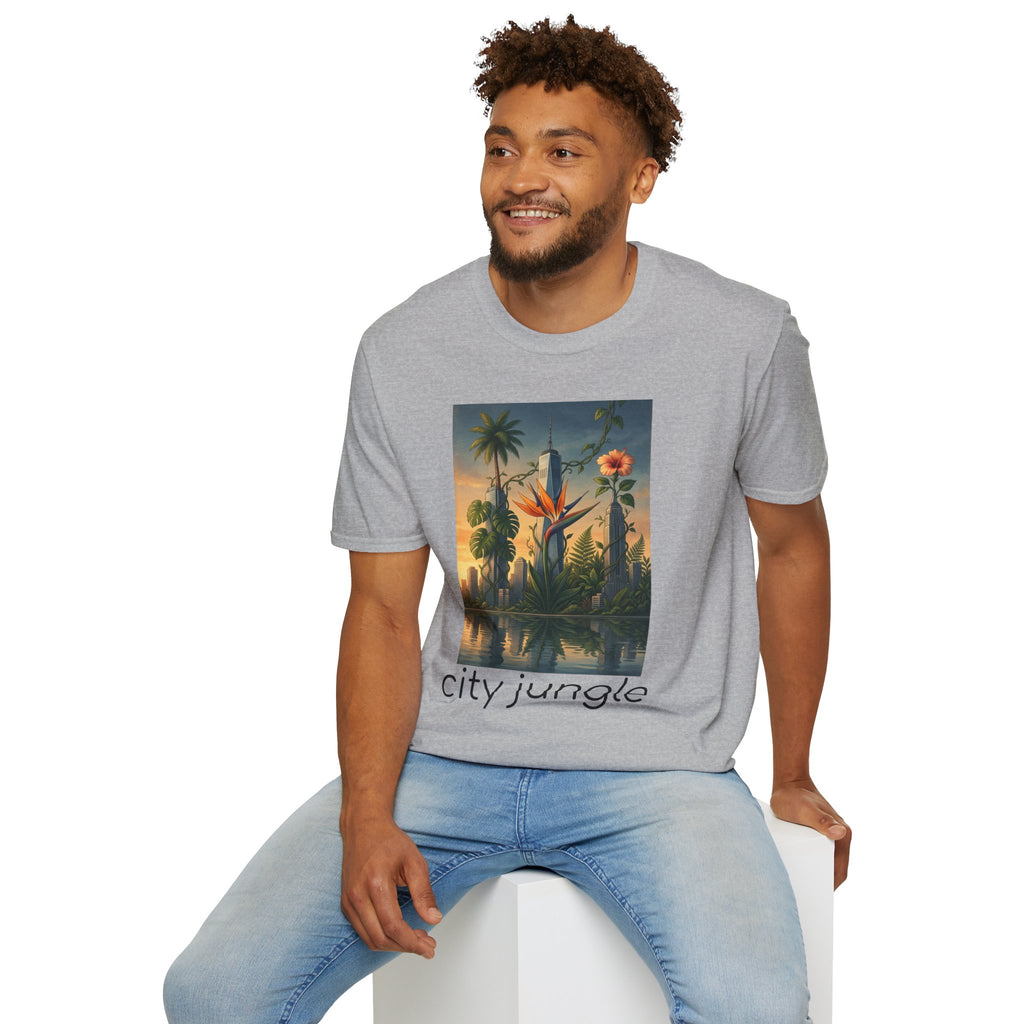 City Jungle T-Shirt — Tropical Botanical Skate-Inspired Tee