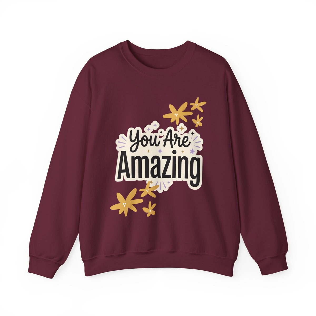 You Are Amazing Crewneck Sweatshirt — Inspirational Graphic Crewneck