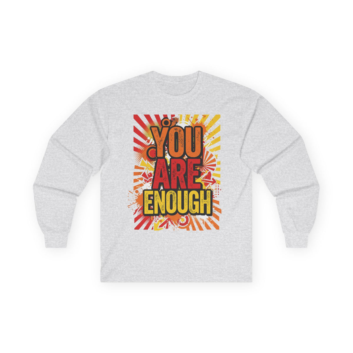 Long Sleeve Tee — "You Are Enough" Positive Affirmation Shirt