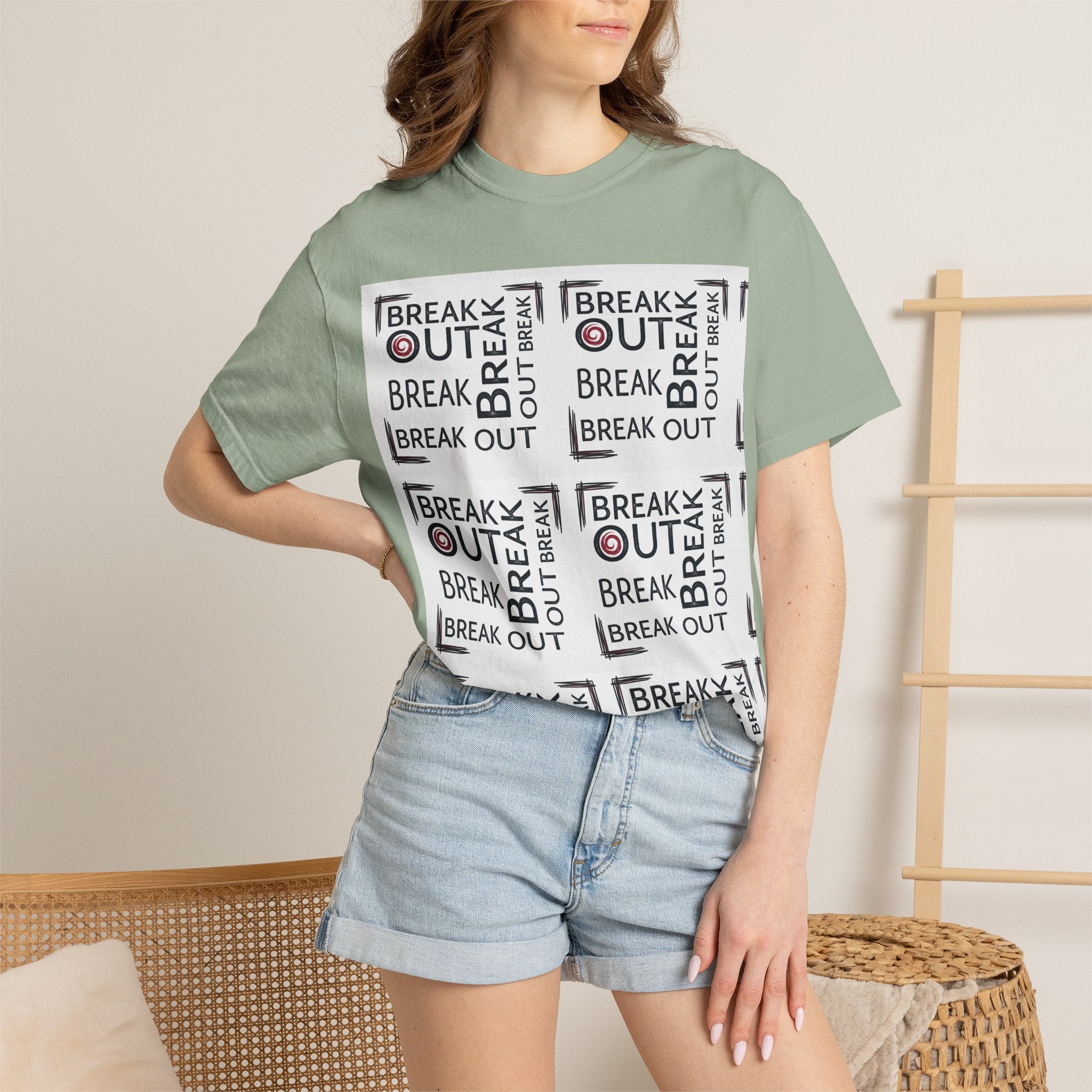 Break Out Repeat Pattern T-Shirt