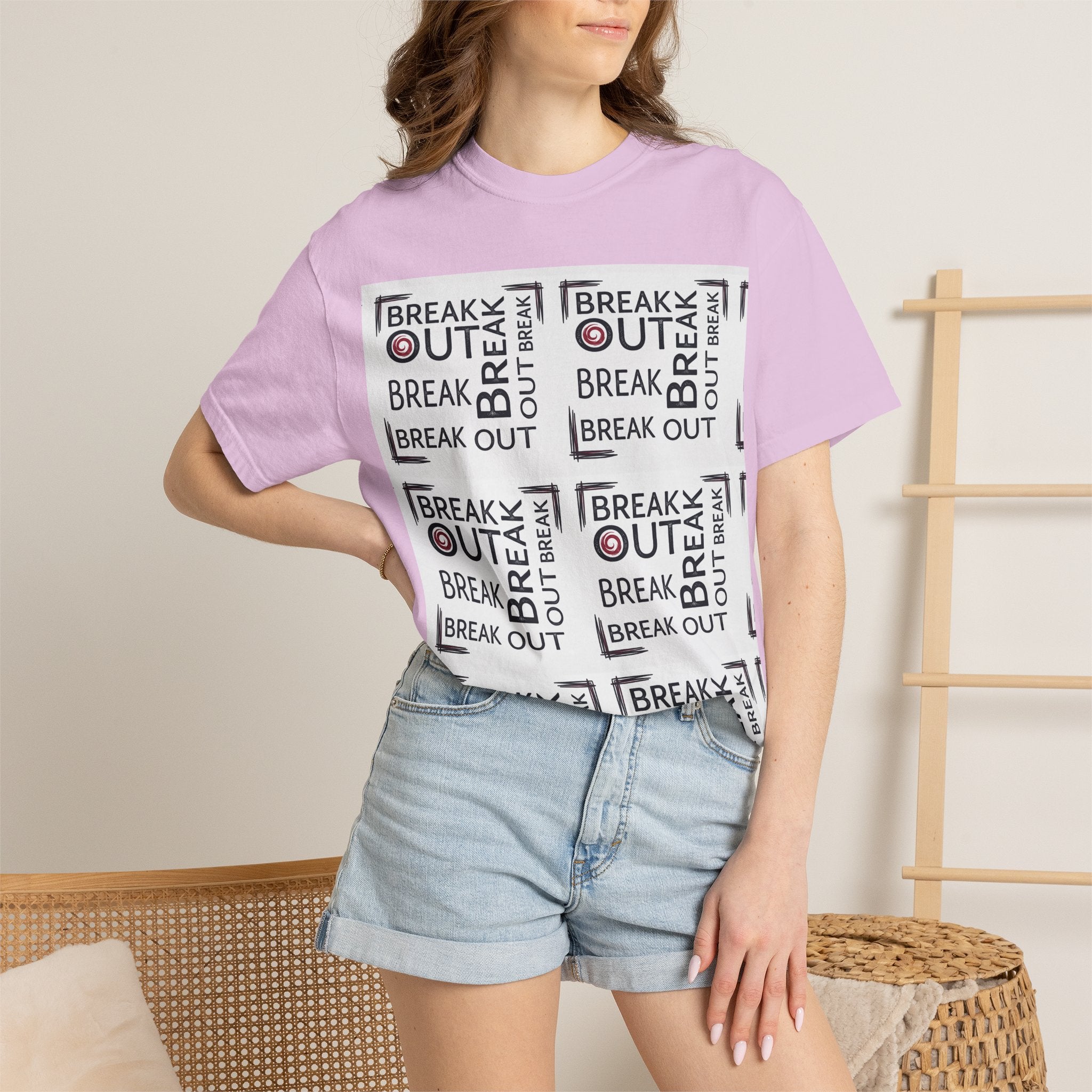 Break Out Repeat Pattern T-Shirt