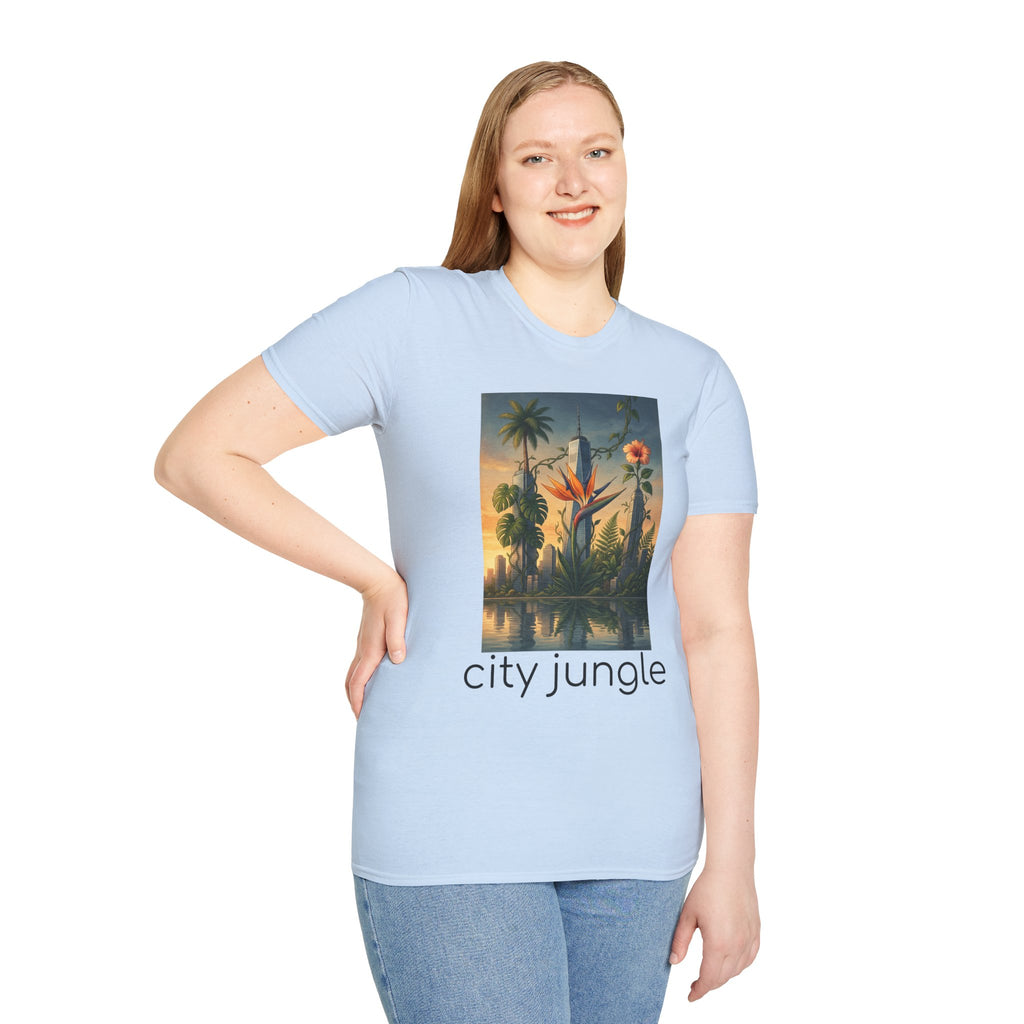 City Jungle T-Shirt — Tropical Botanical Skate-Inspired Tee