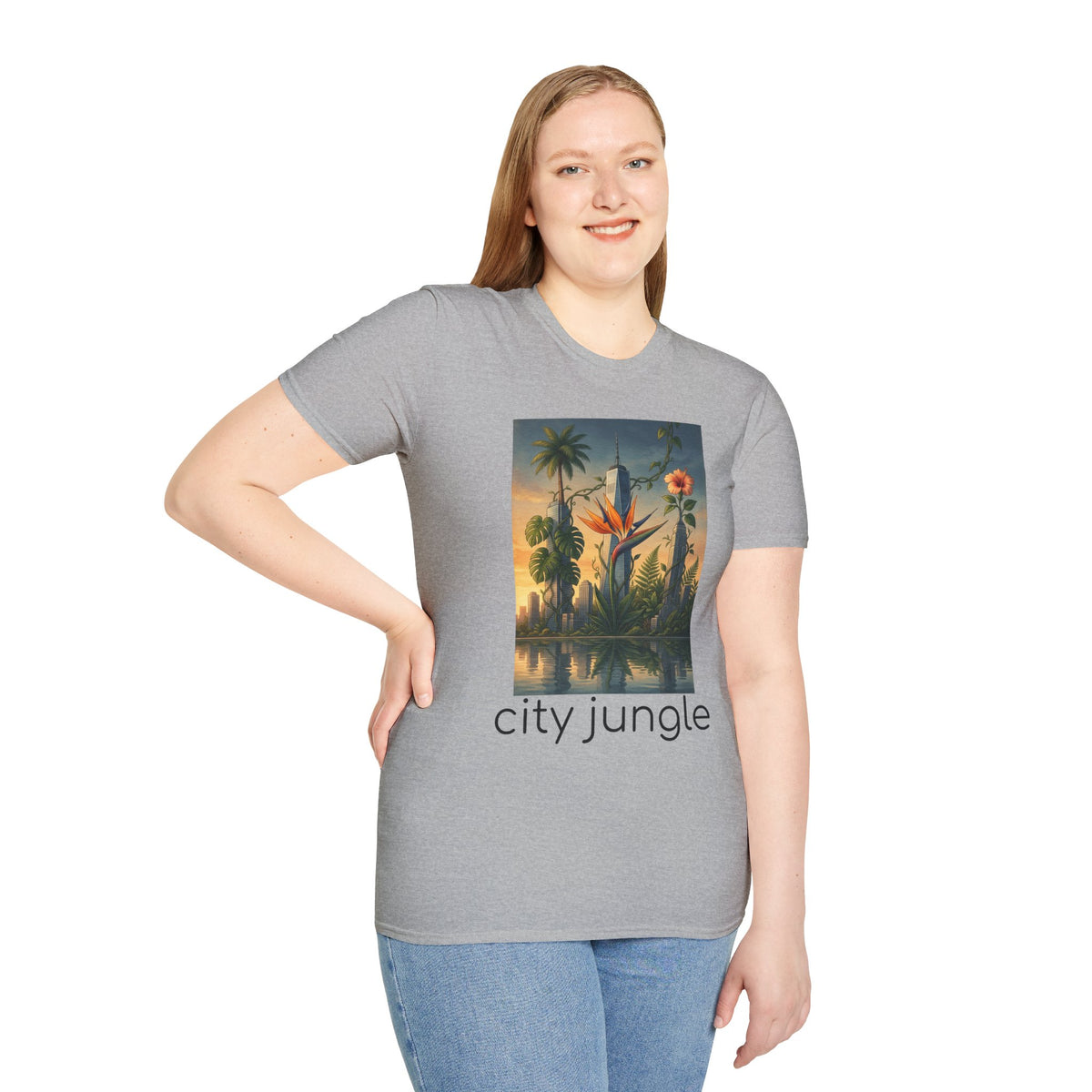 City Jungle T-Shirt — Tropical Botanical Skate-Inspired Tee