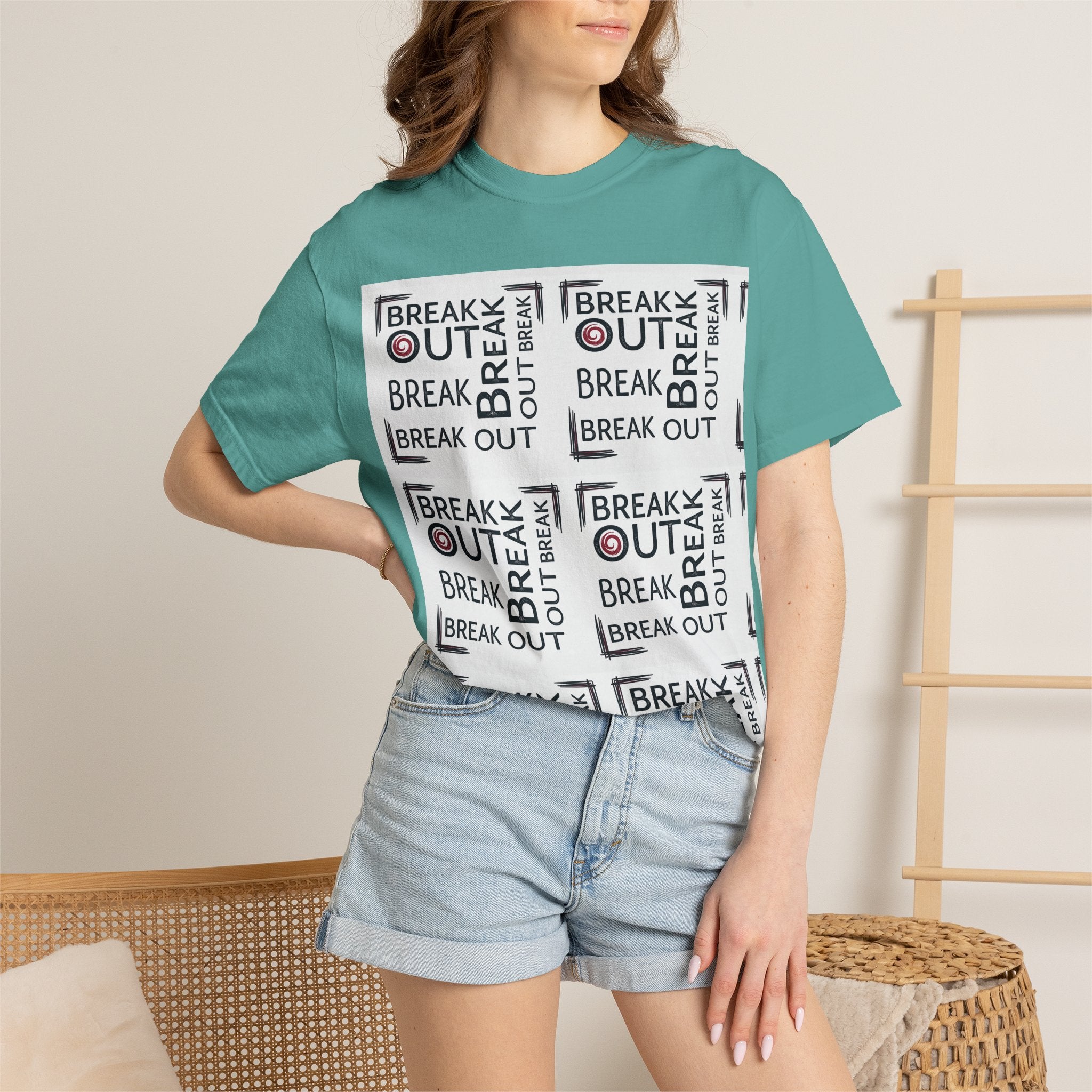 Break Out Repeat Pattern T-Shirt