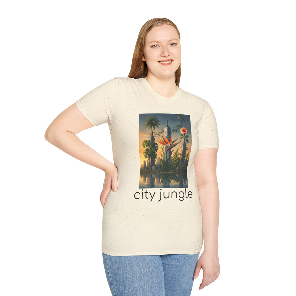 City Jungle T-Shirt — Tropical Botanical Skate-Inspired Tee