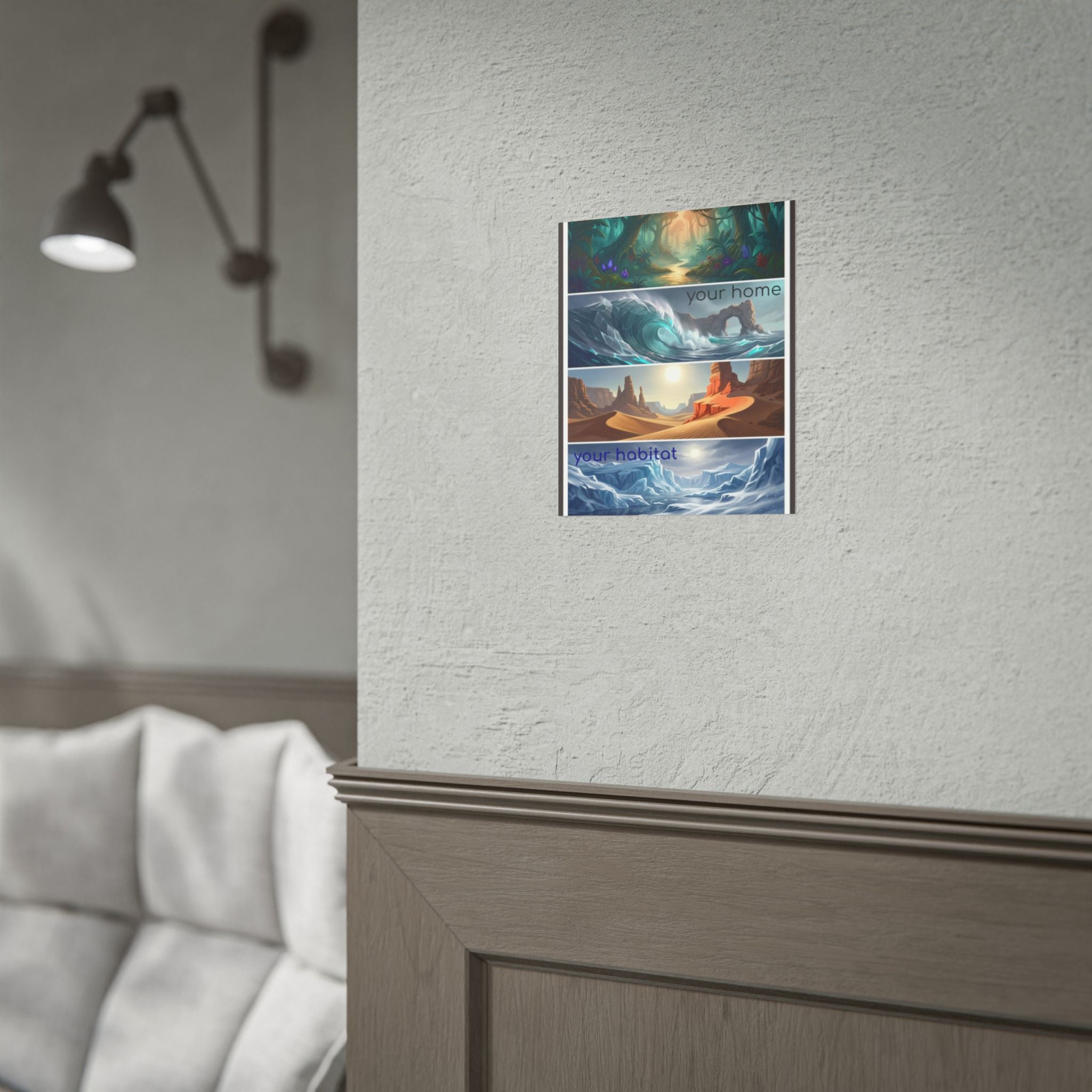 Rolled Poster — 'Your Home, Your Habitat' Fantasy Landscapes Print