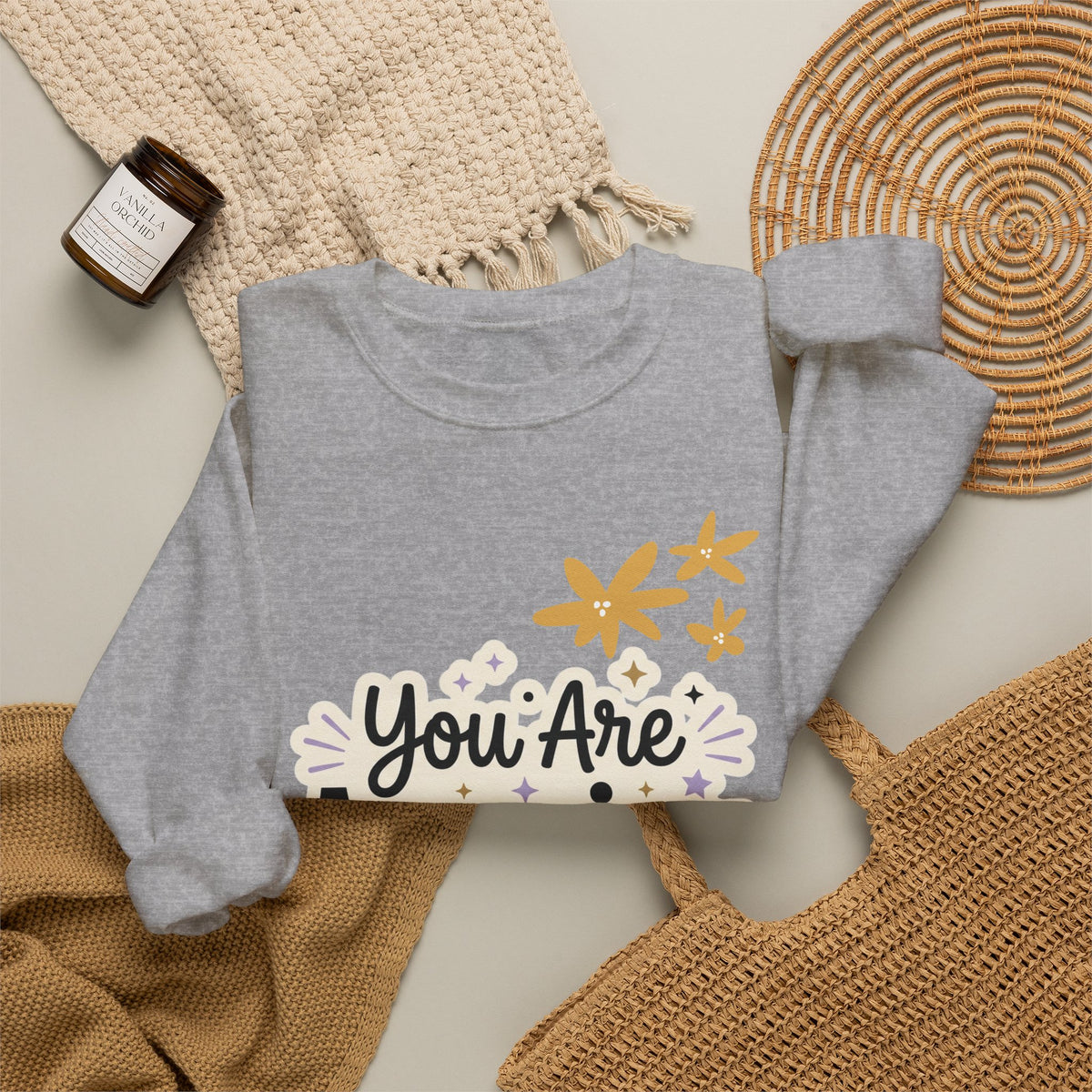 You Are Amazing Crewneck Sweatshirt — Inspirational Graphic Crewneck