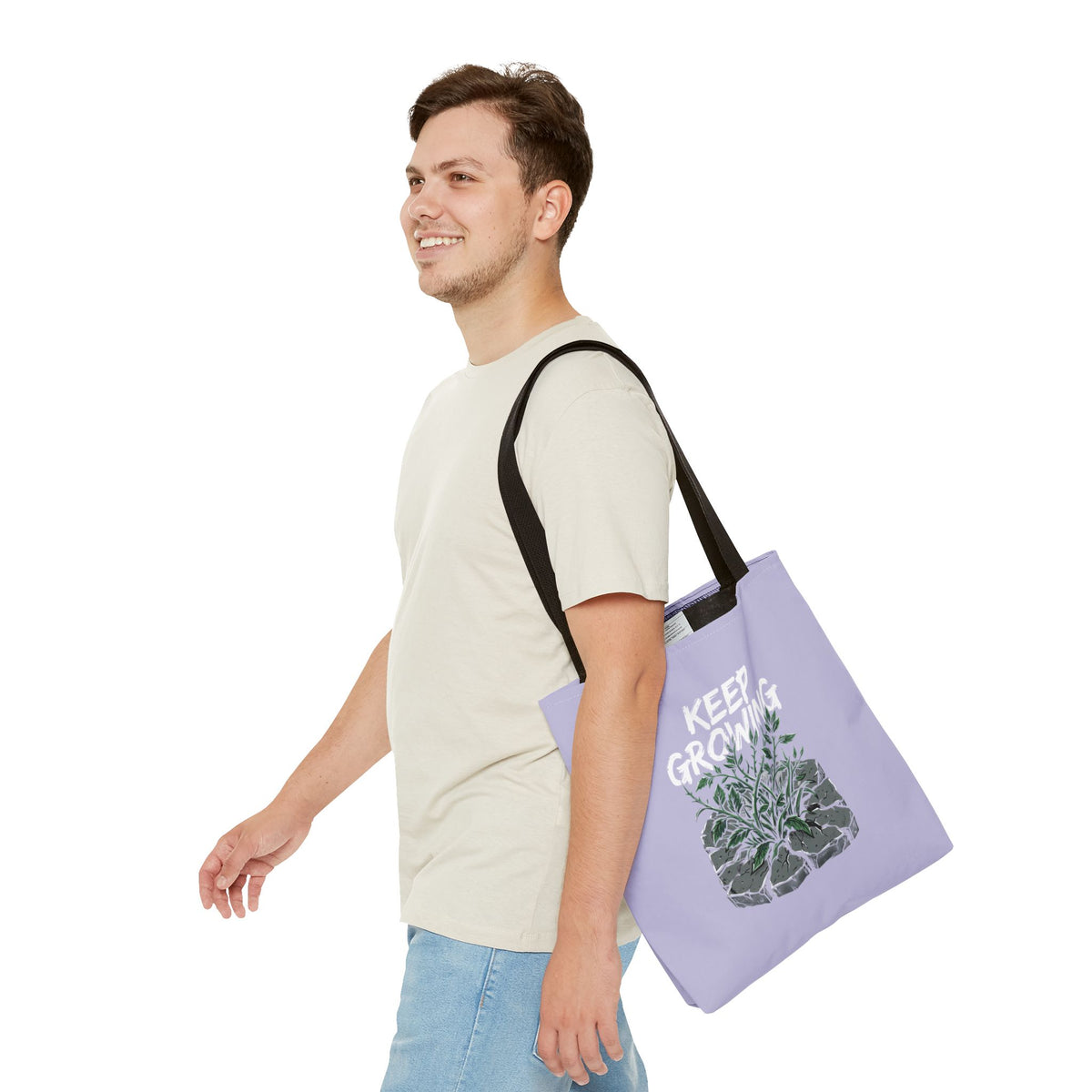 Keep Growing Tote Bag — Inspirational Plant Shopper Tote