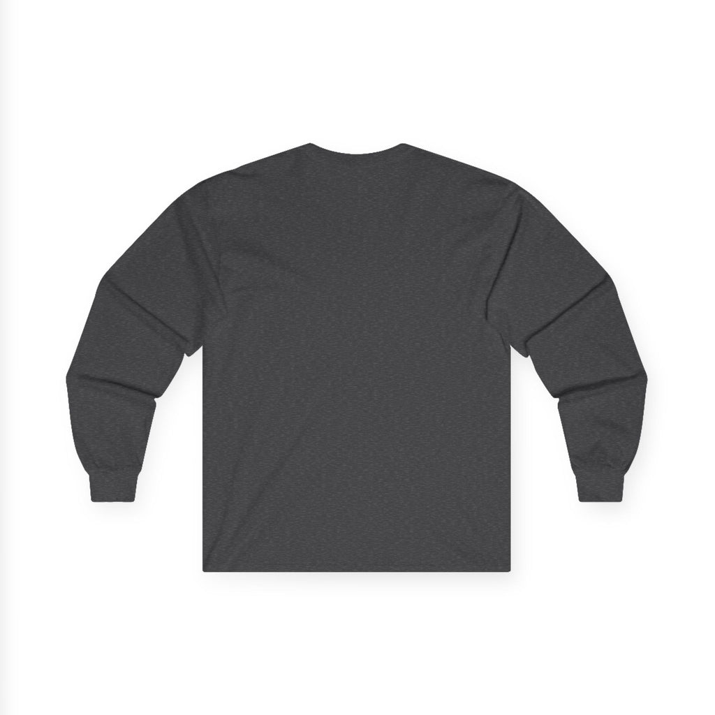 Long Sleeve Tee — "The World Awaits You" Retro Space Explorer Graphic