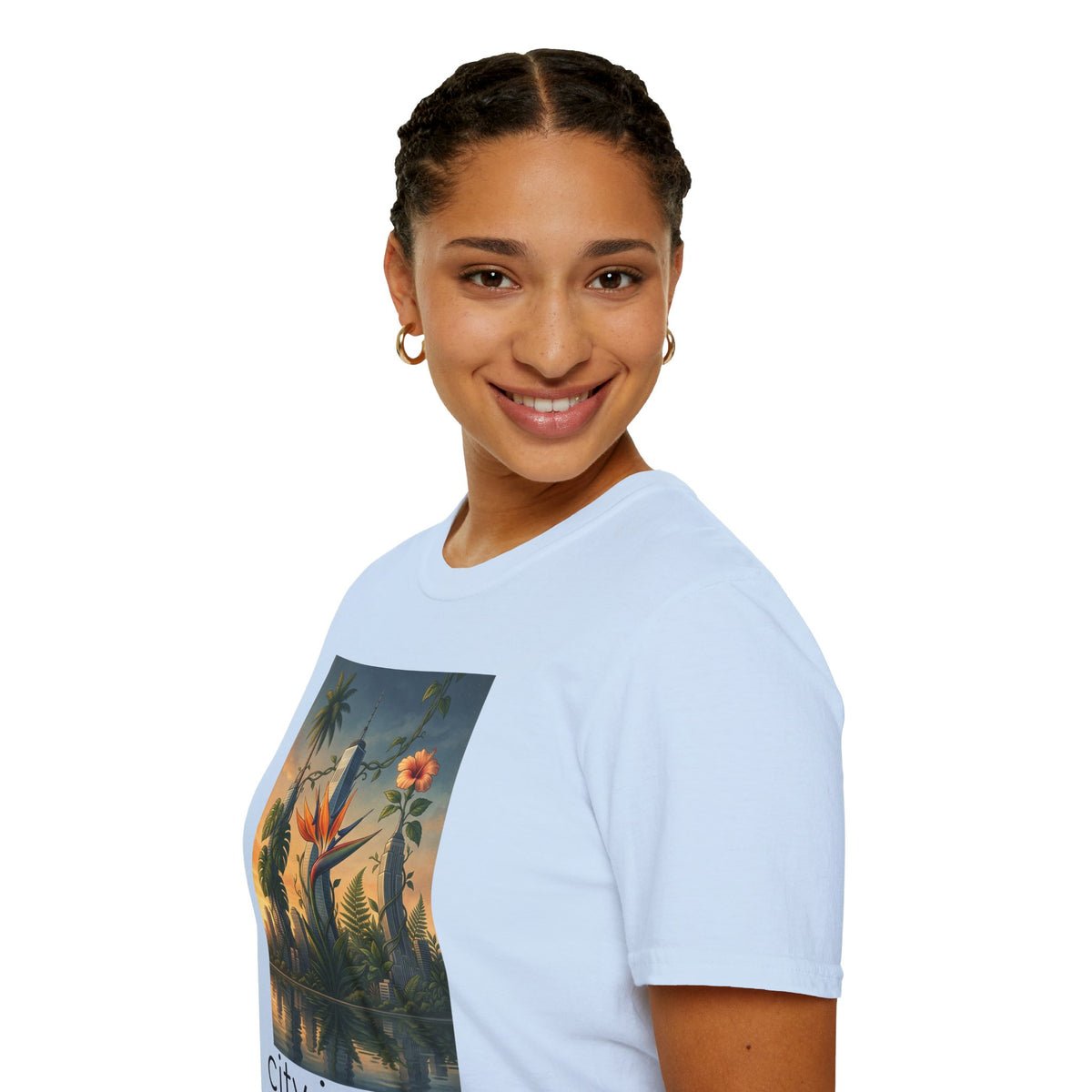 City Jungle T-Shirt — Tropical Botanical Skate-Inspired Tee