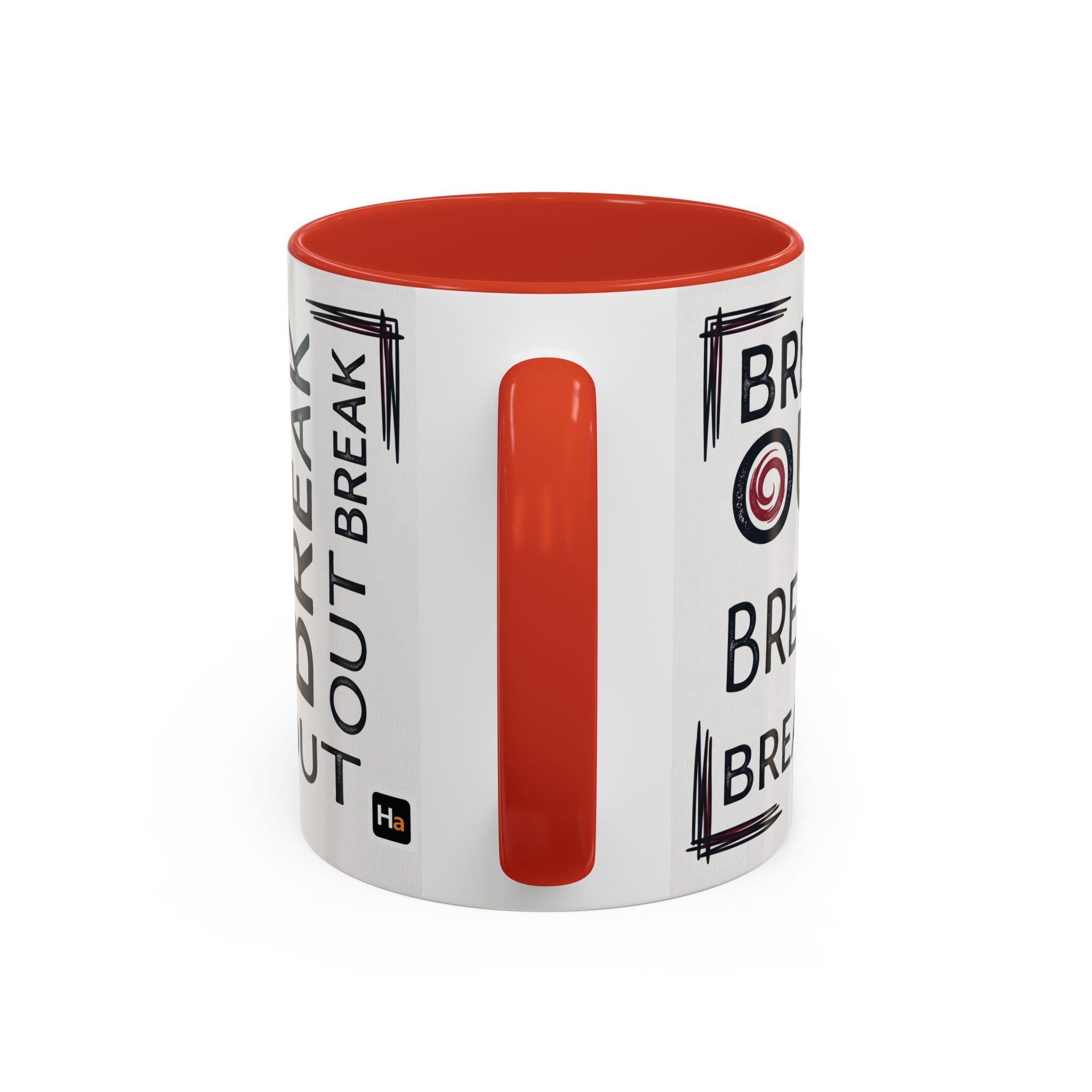 Break Out Accent Coffee Mug – Motivational Phrase Ceramic Coffee Cup (11/15oz)