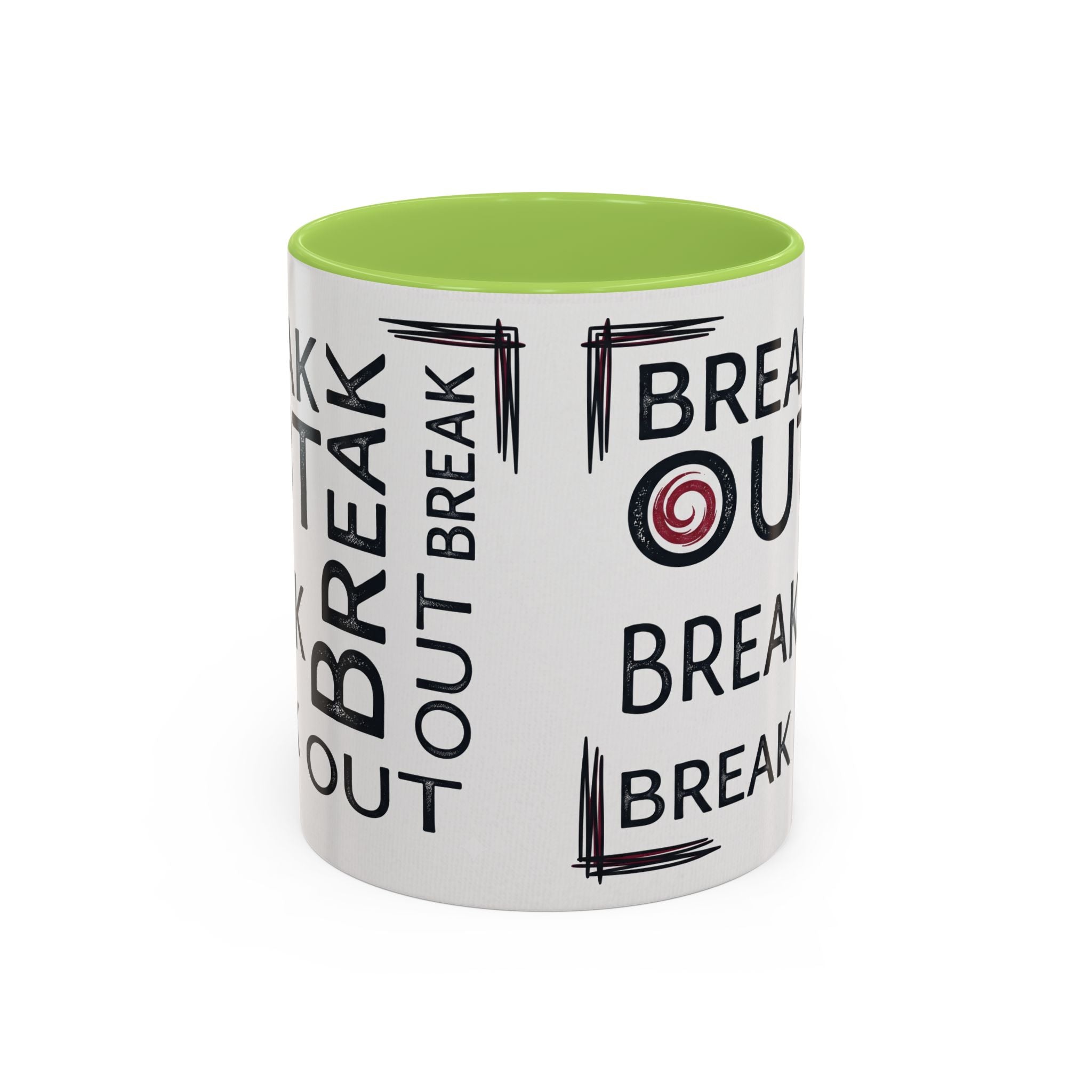 Break Out Coffee Mug — Motivational Accent Mug (11/15 oz)