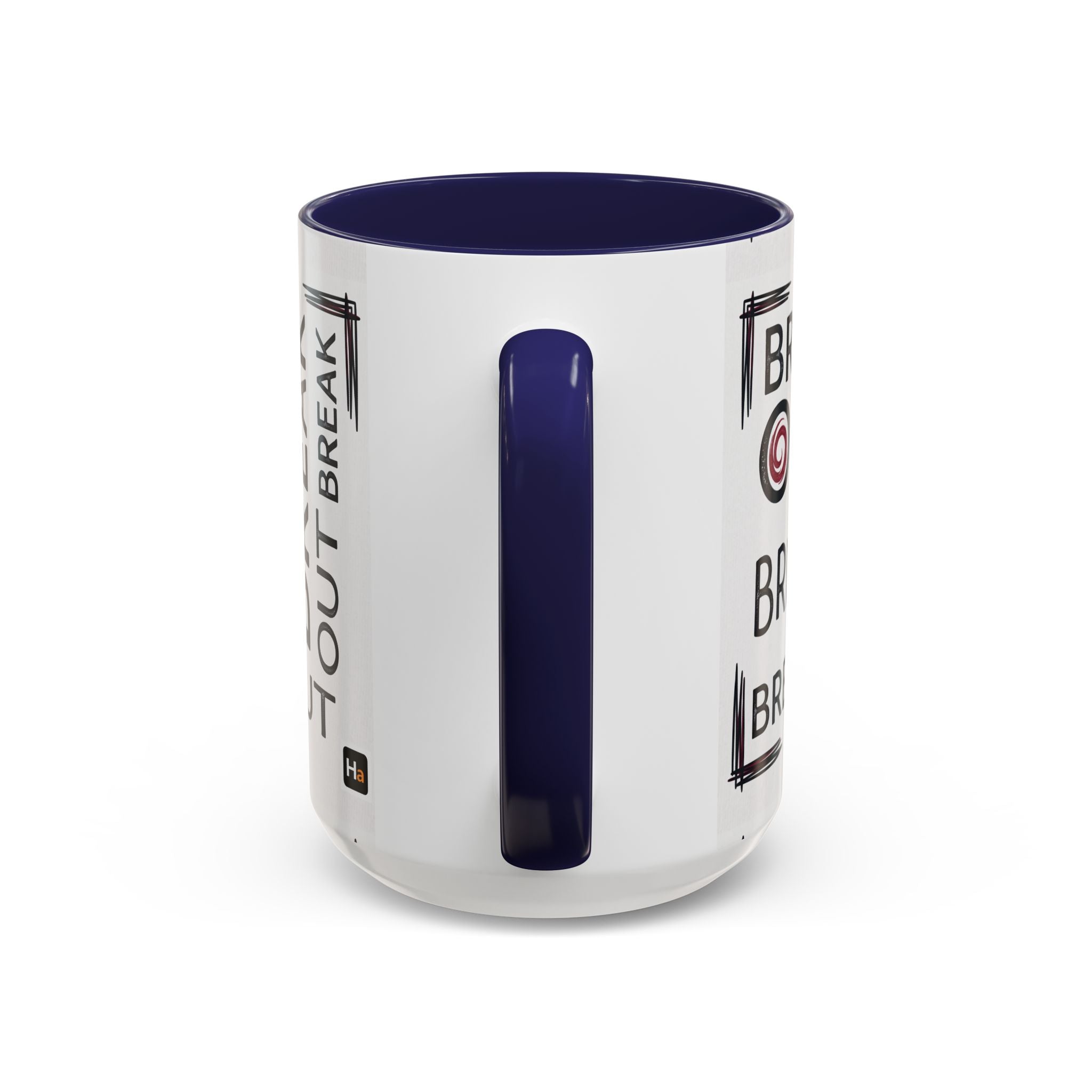Break Out Accent Coffee Mug – Motivational Phrase Ceramic Coffee Cup (11/15oz)