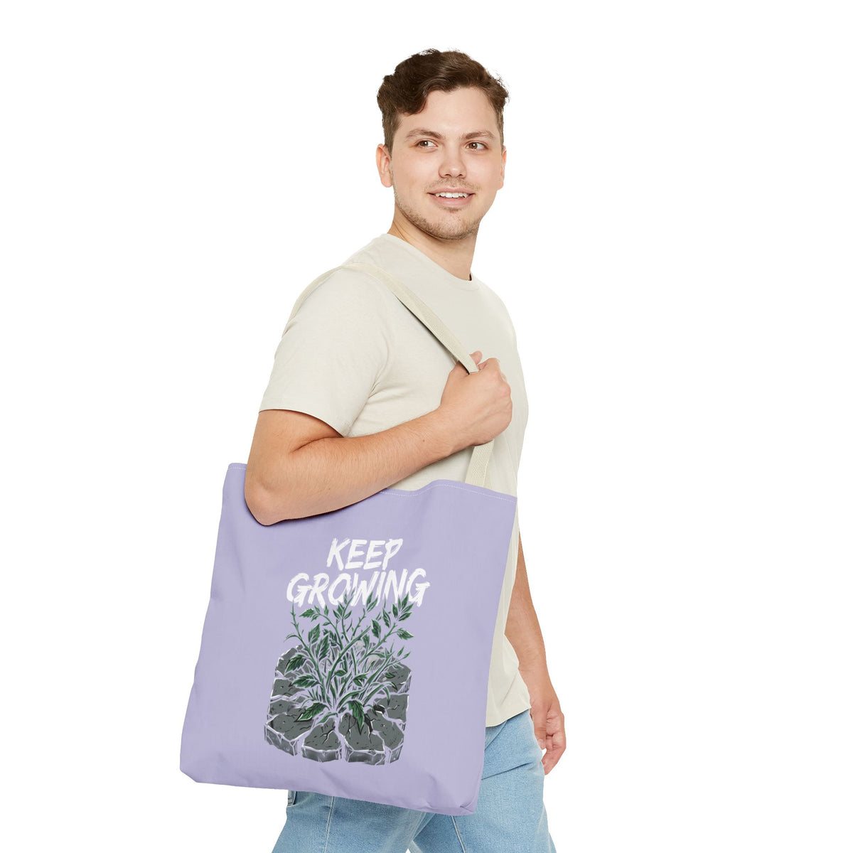 Keep Growing Tote Bag — Inspirational Plant Shopper Tote