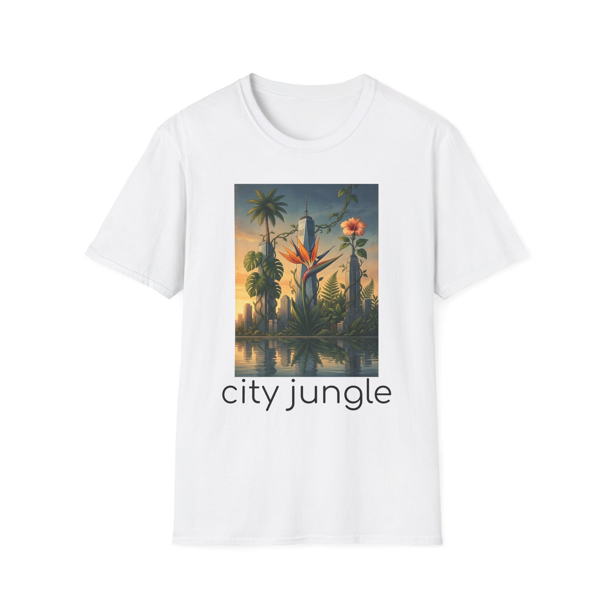 City Jungle T-Shirt — Tropical Botanical Skate-Inspired Tee