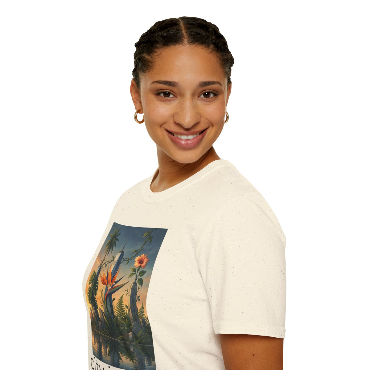 City Jungle T-Shirt — Tropical Botanical Skate-Inspired Tee