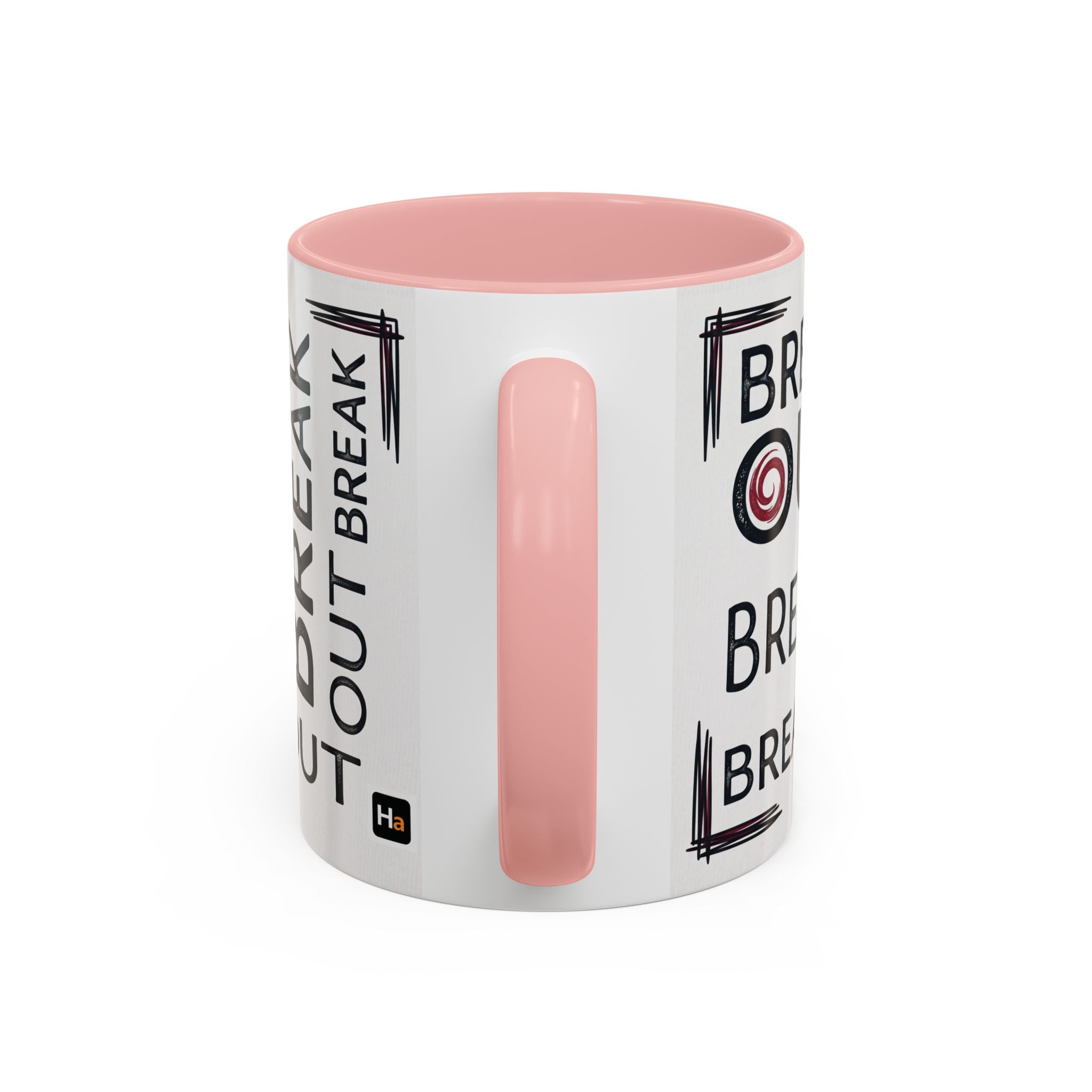Break Out Accent Coffee Mug – Motivational Phrase Ceramic Coffee Cup (11/15oz)