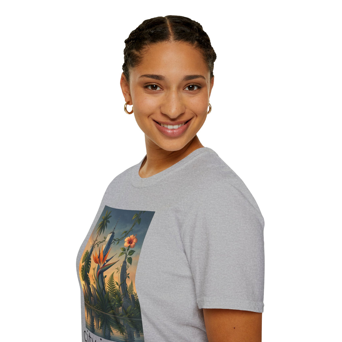 City Jungle T-Shirt — Tropical Botanical Skate-Inspired Tee