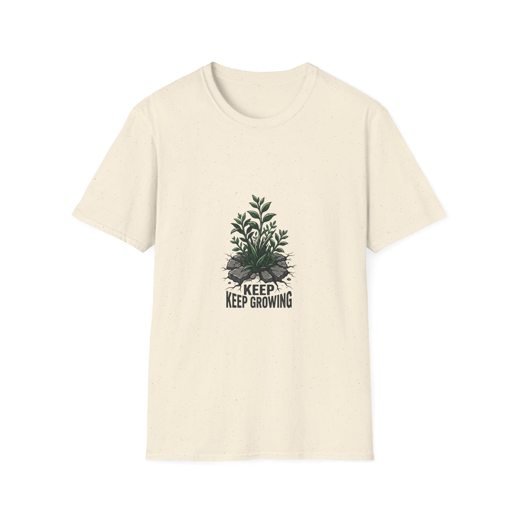 Keep Growing Plant T-Shirt — Minimal Botanical Graphic Tee for Plant Lovers