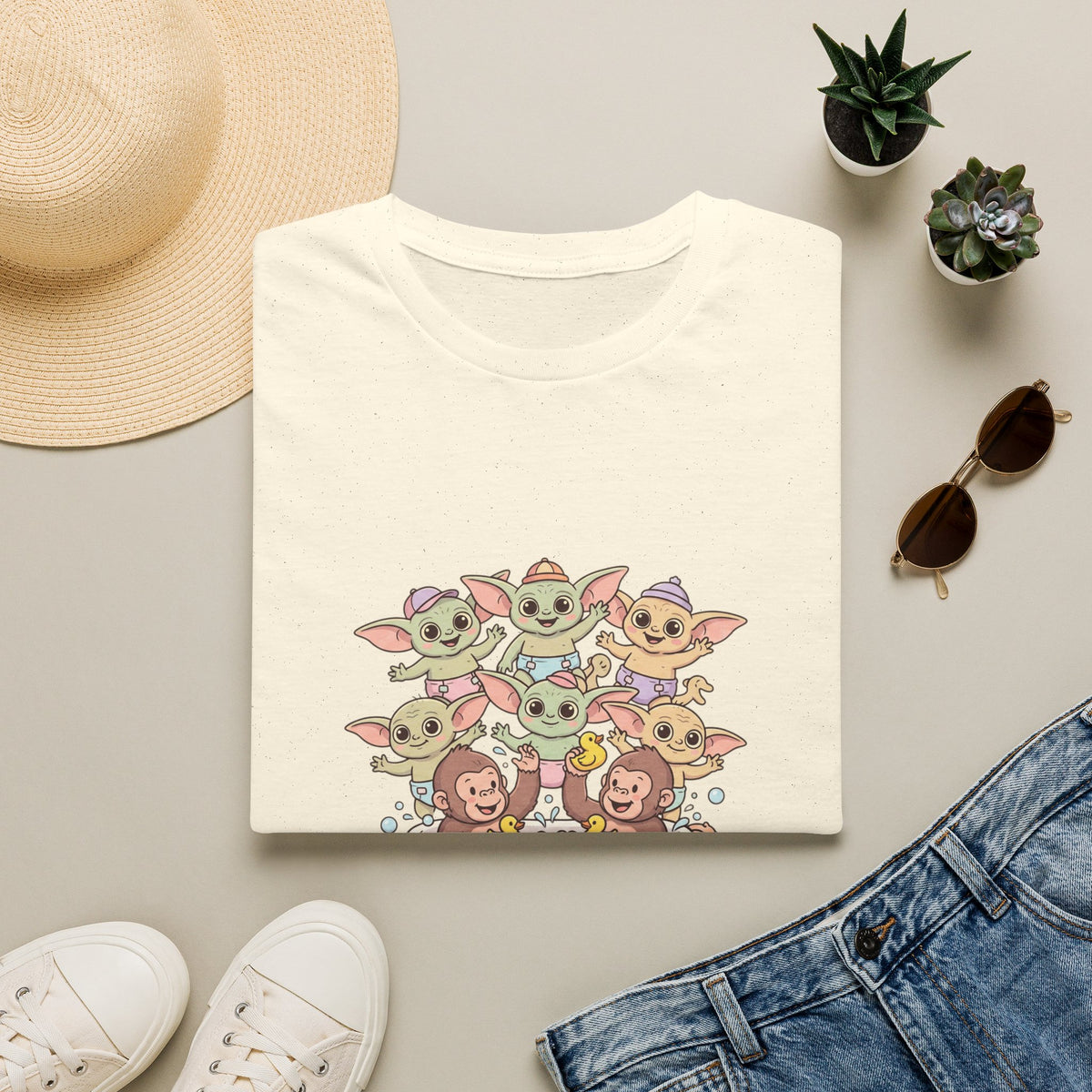 T-Shirt — "Friends with Funimals" Cute Cartoon Pets Graphic Tee