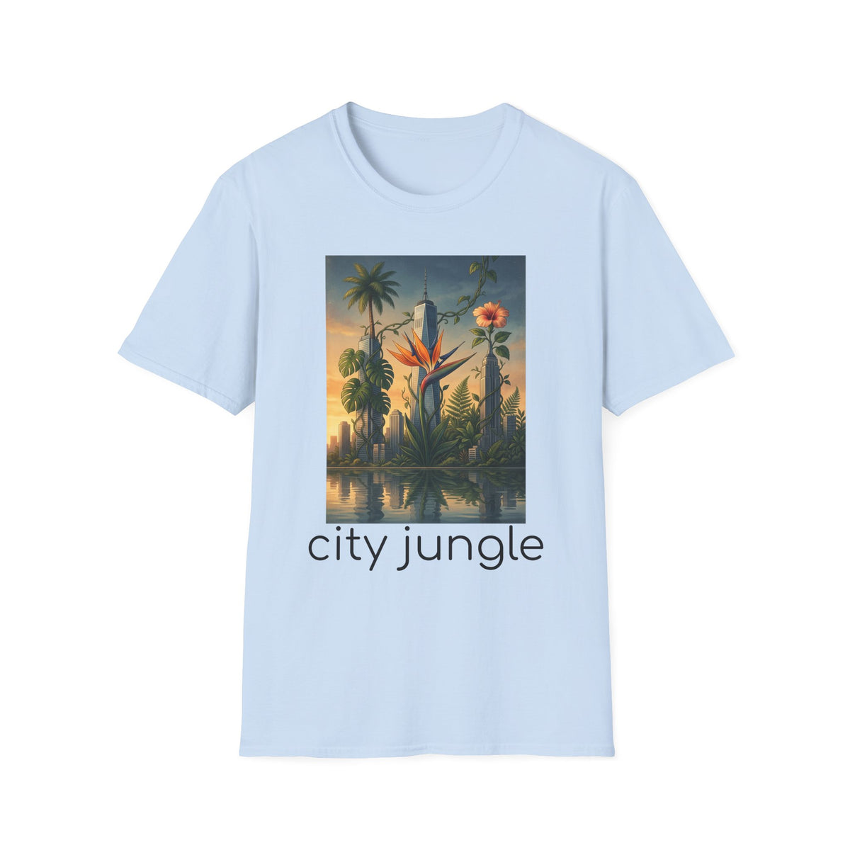 City Jungle T-Shirt — Tropical Botanical Skate-Inspired Tee