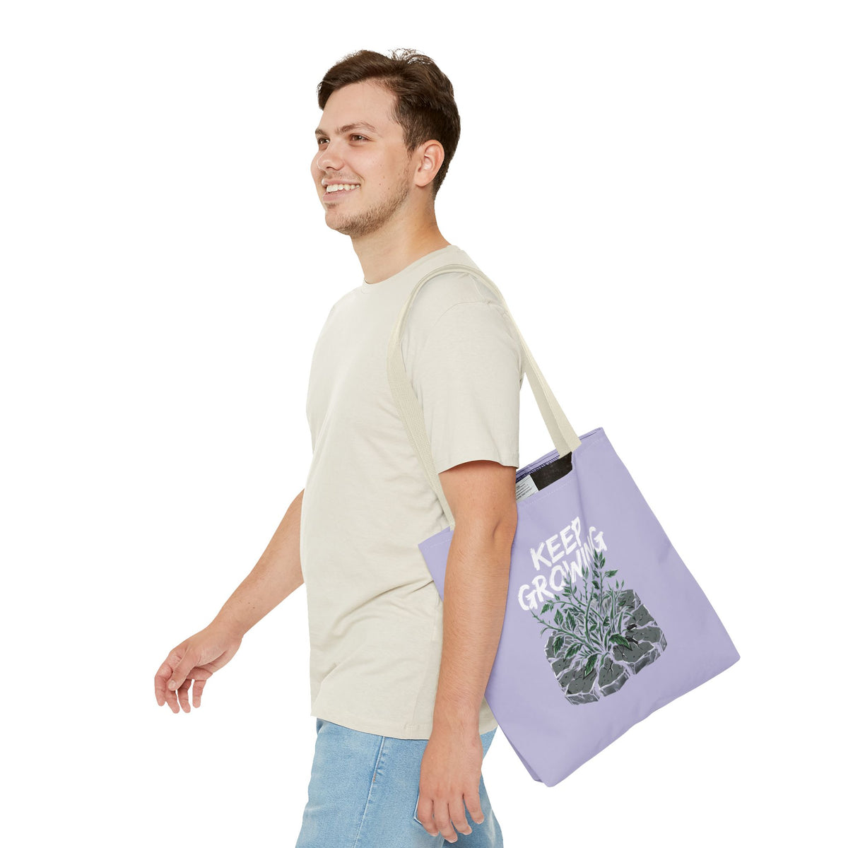 Keep Growing Tote Bag — Inspirational Plant Shopper Tote