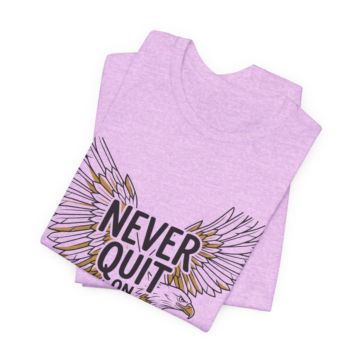 Never Quit On Yourself Eagle Tee — Inspirational Motivational T-Shirt