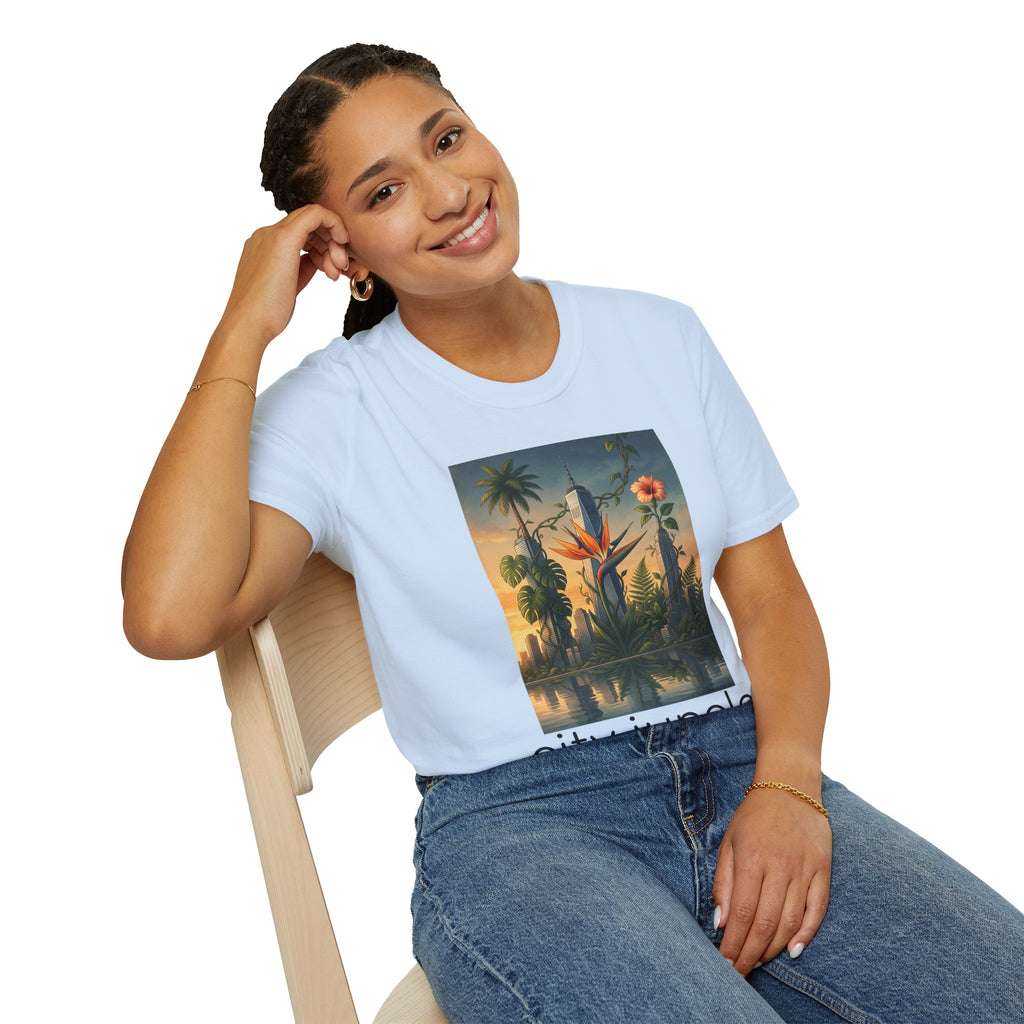 City Jungle T-Shirt — Tropical Botanical Skate-Inspired Tee
