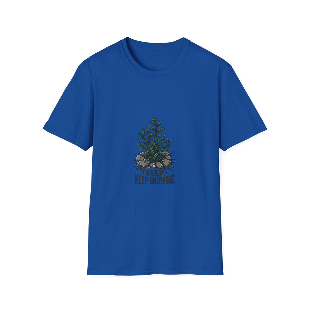 Keep Growing Plant T-Shirt — Minimal Botanical Graphic Tee for Plant Lovers