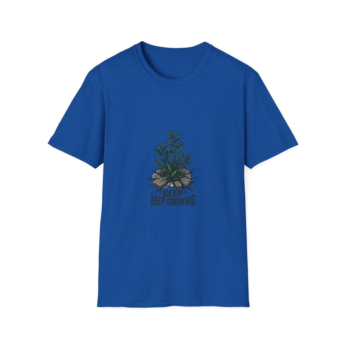 Keep Growing Plant T-Shirt — Minimal Botanical Graphic Tee for Plant Lovers