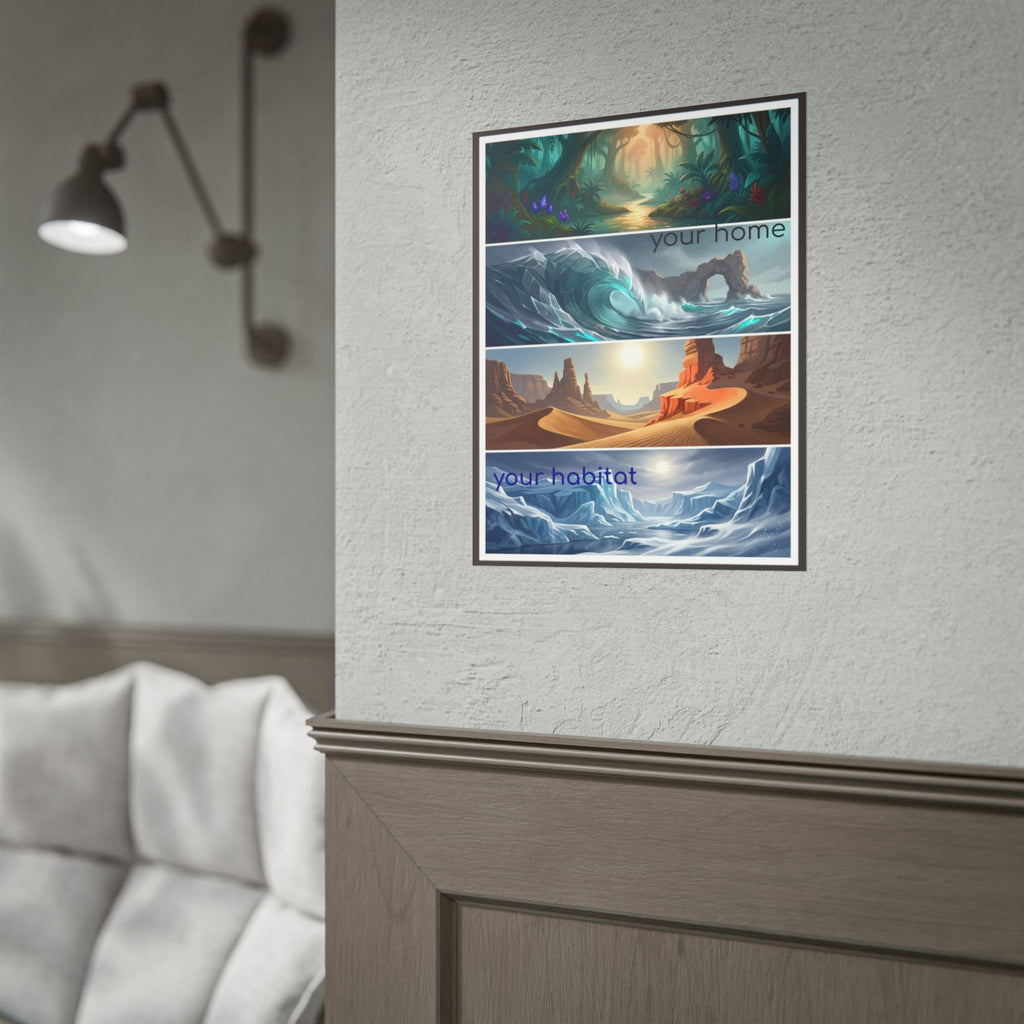 Rolled Poster — 'Your Home, Your Habitat' Fantasy Landscapes Print