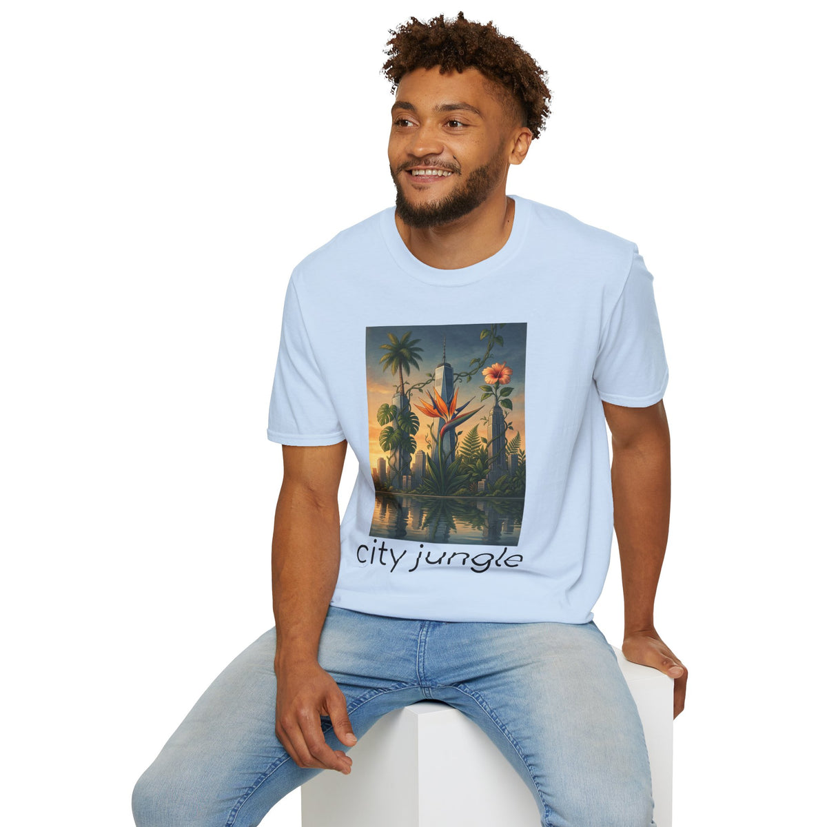 City Jungle T-Shirt — Tropical Botanical Skate-Inspired Tee