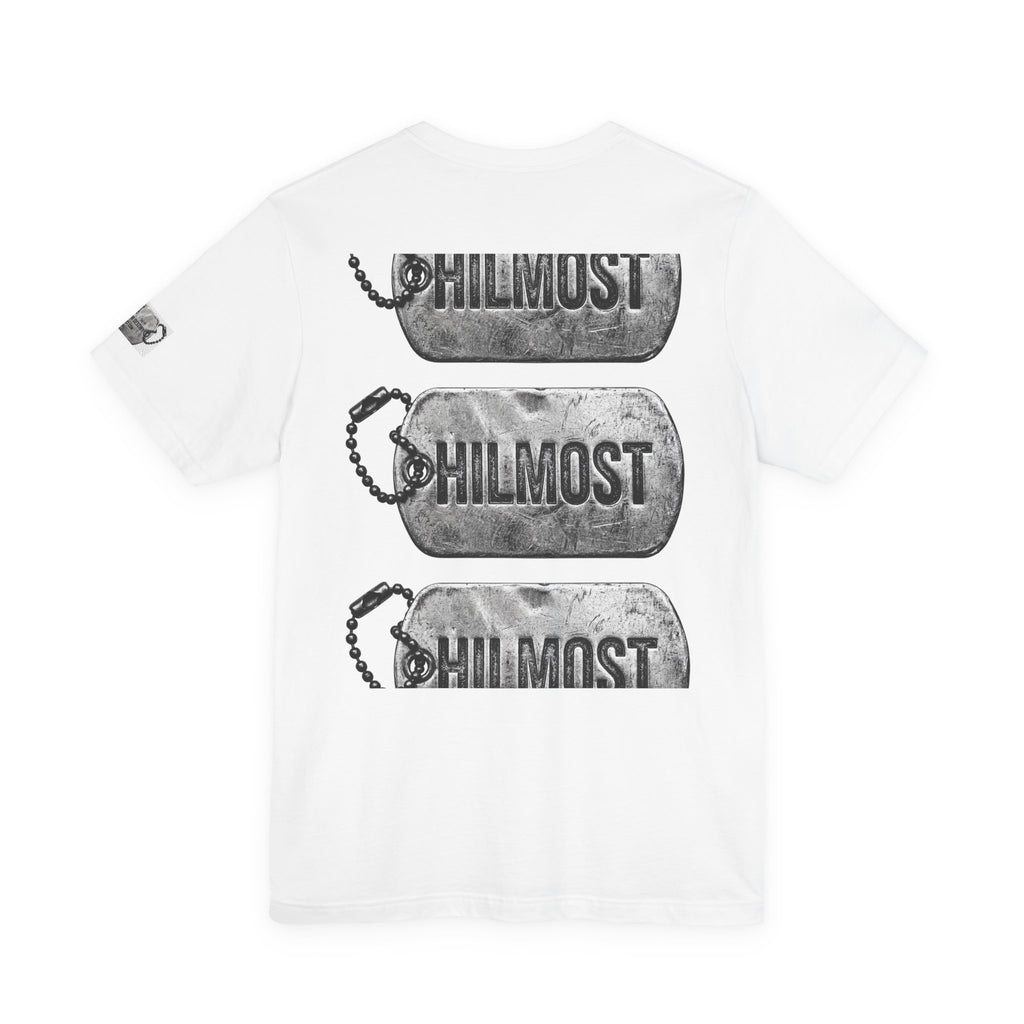 Dog Tag Graphic Tee Shirt — "You Choose Your Destiny" Hilmost Military-Inspired T-Shirt