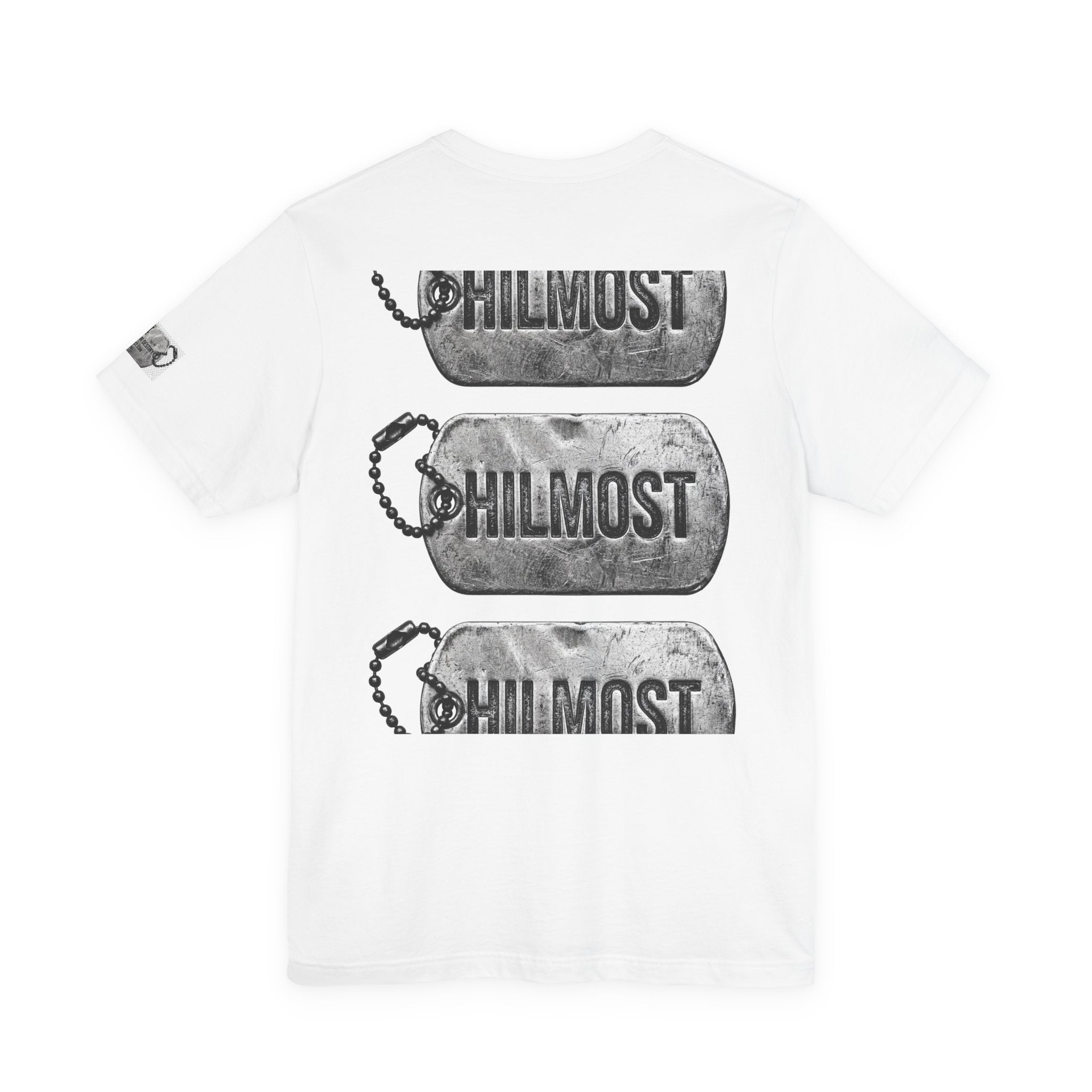 Dog Tag Graphic Tee Shirt — "You Choose Your Destiny" Hilmost Military-Inspired T-Shirt