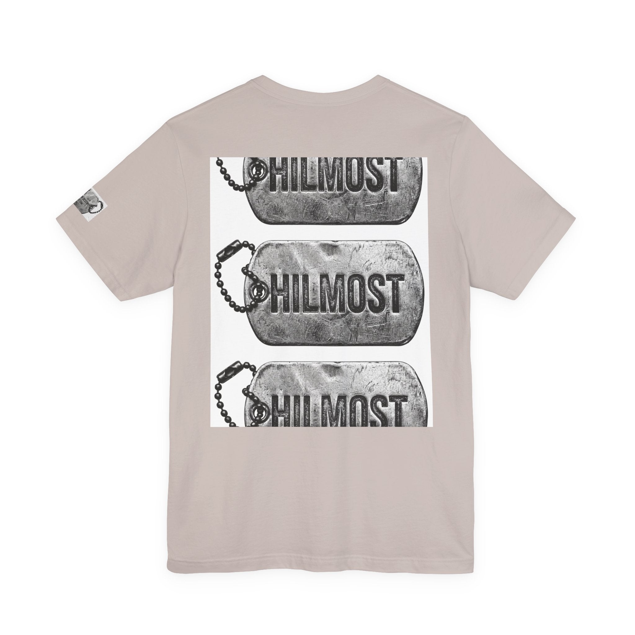 Dog Tag Graphic Tee Shirt — "You Choose Your Destiny" Hilmost Military-Inspired T-Shirt