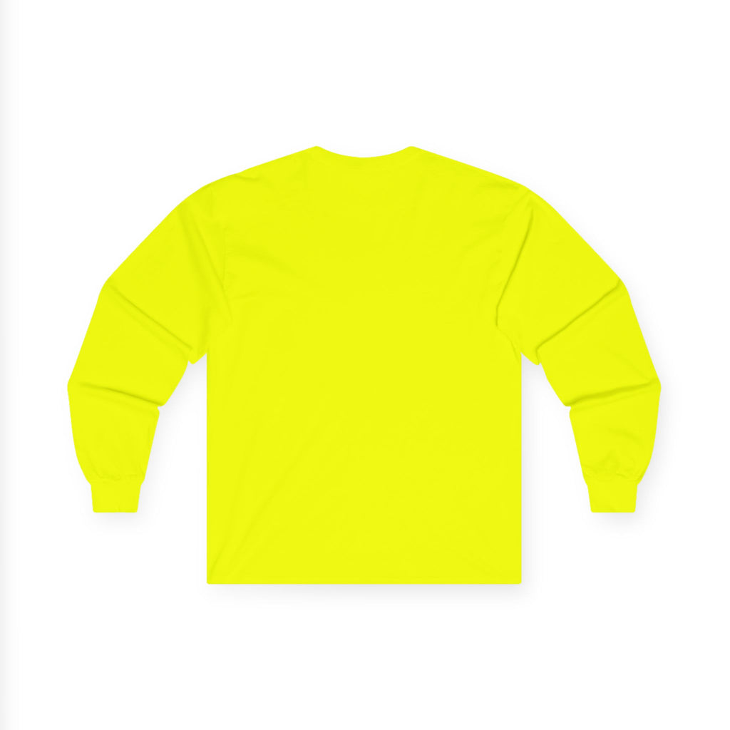 Long Sleeve Tee — "The World Awaits You" Retro Space Explorer Graphic