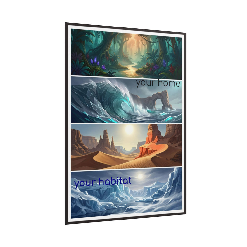 Rolled Poster — 'Your Home, Your Habitat' Fantasy Landscapes Print