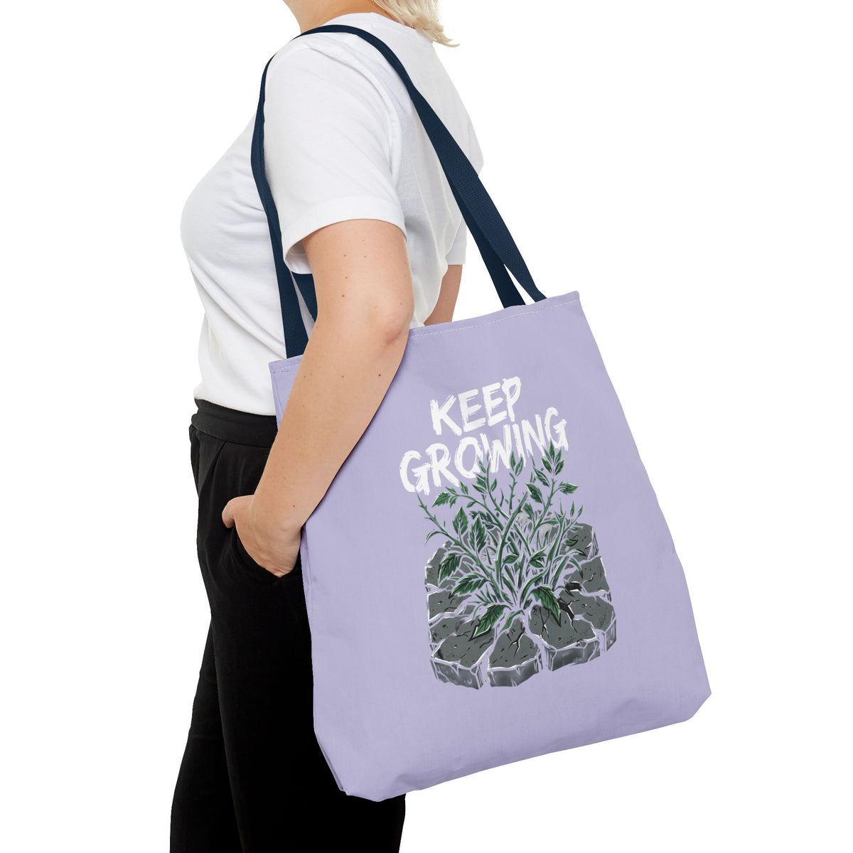 Keep Growing Tote Bag — Inspirational Plant Shopper Tote