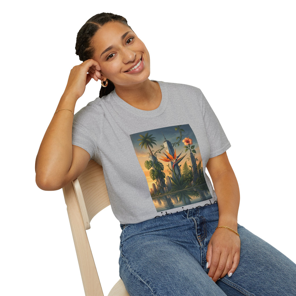 City Jungle T-Shirt — Tropical Botanical Skate-Inspired Tee