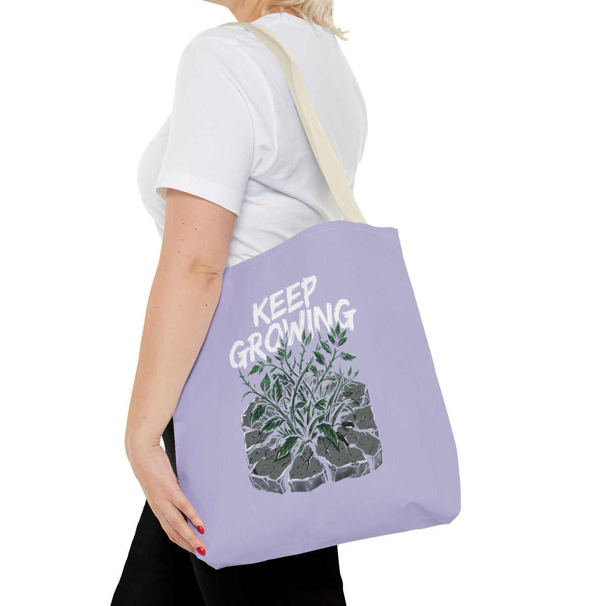 Keep Growing Tote Bag — Inspirational Plant Shopper Tote