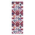Cosmic Explorer Rubber Yoga Mat — Psychedelic Space Pattern for Yoga & Meditation