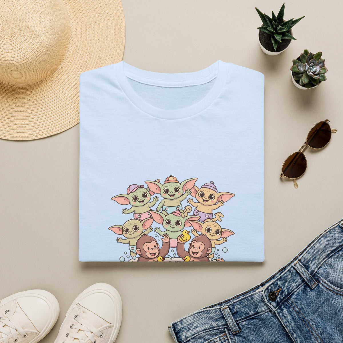 T-Shirt — "Friends with Funimals" Cute Cartoon Pets Graphic Tee