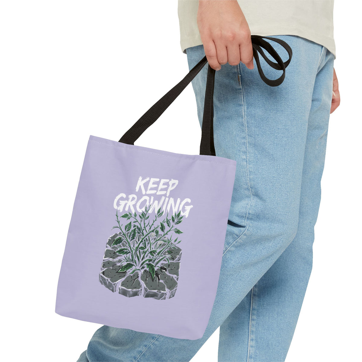 Keep Growing Tote Bag — Inspirational Plant Shopper Tote