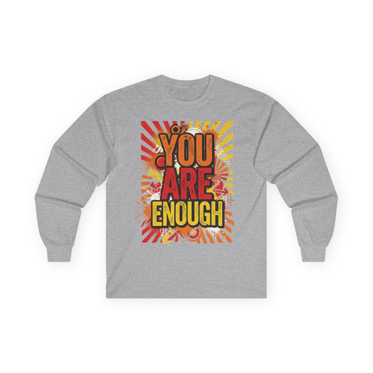 Long Sleeve Tee — "You Are Enough" Positive Affirmation Shirt