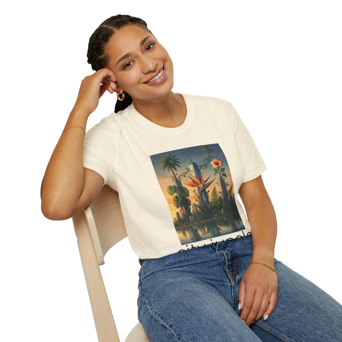 City Jungle T-Shirt — Tropical Botanical Skate-Inspired Tee