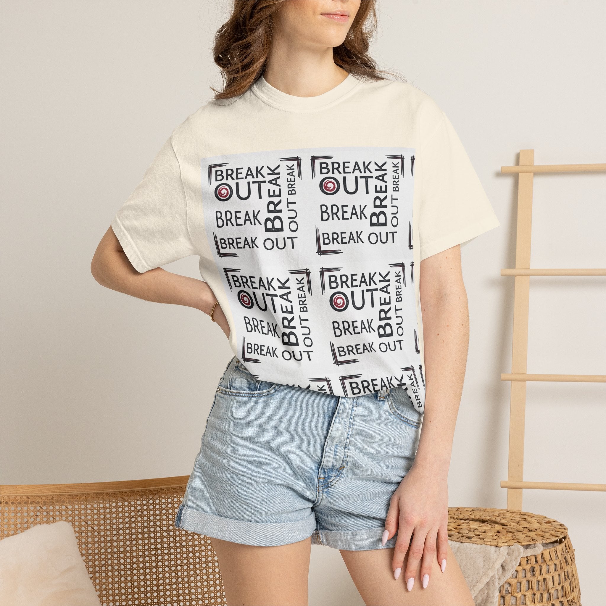 Break Out Repeat Pattern T-Shirt