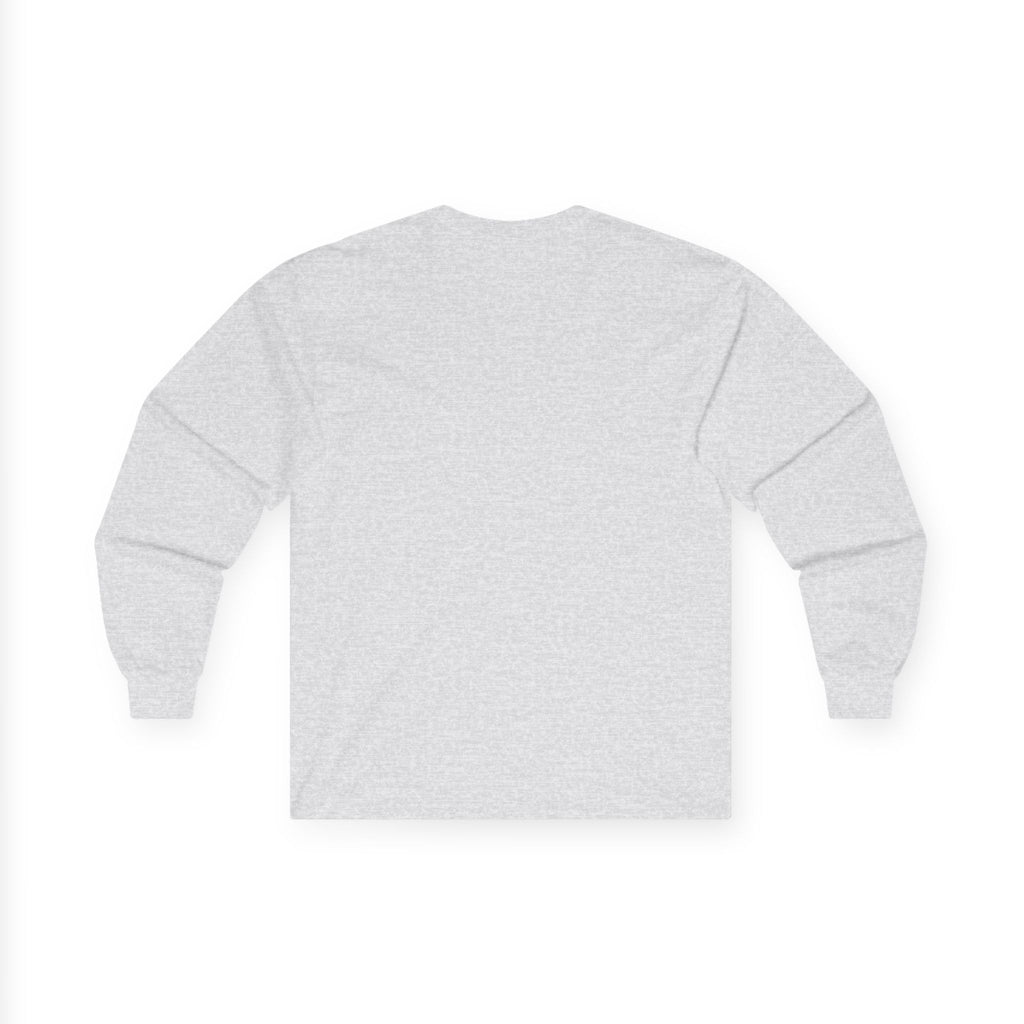 Long Sleeve Tee — "The World Awaits You" Retro Space Explorer Graphic