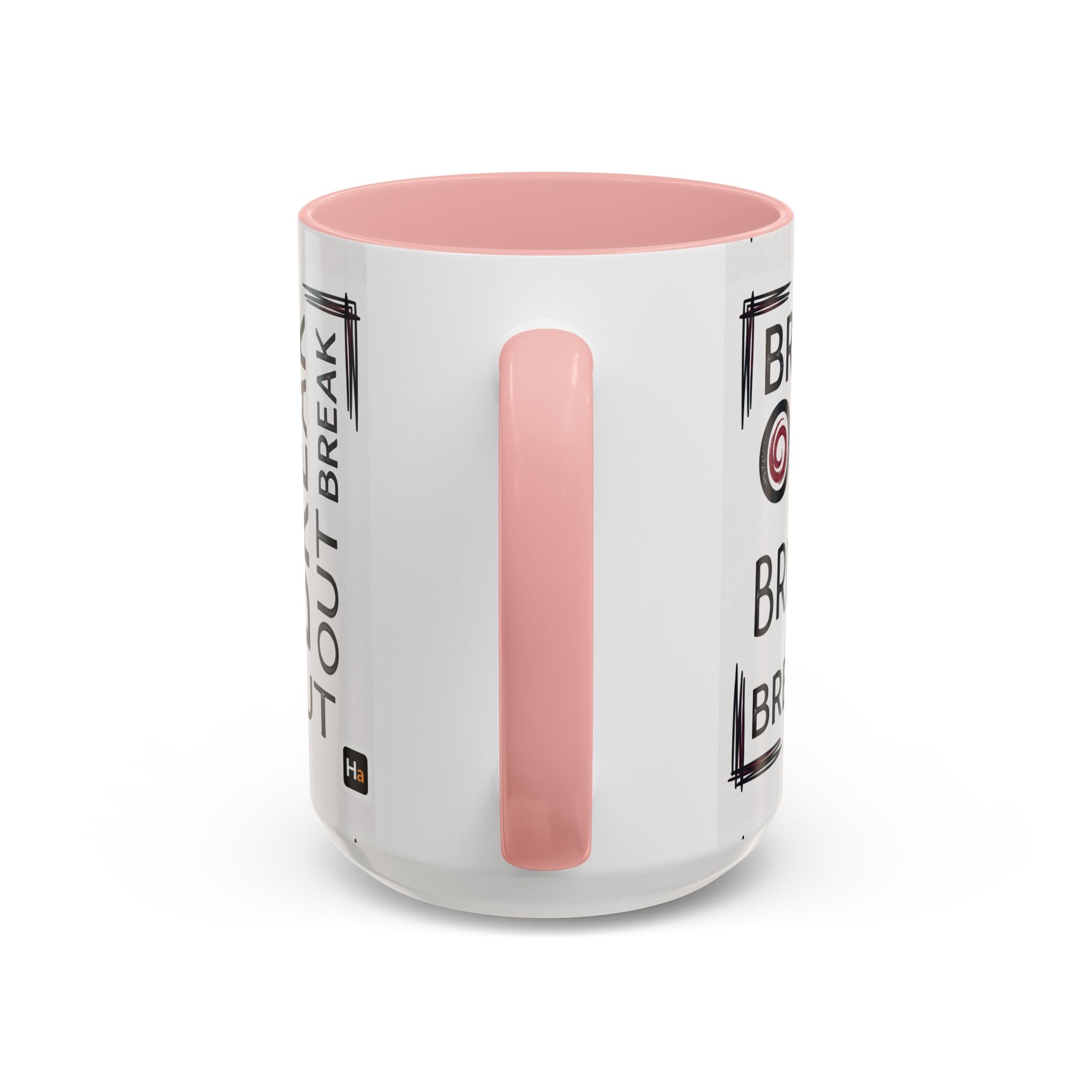 Break Out Accent Coffee Mug – Motivational Phrase Ceramic Coffee Cup (11/15oz)