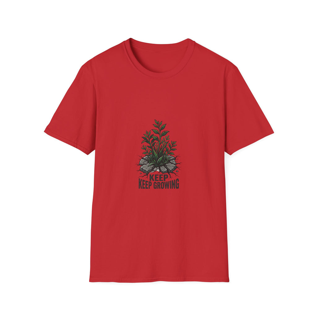 Keep Growing Plant T-Shirt — Minimal Botanical Graphic Tee for Plant Lovers