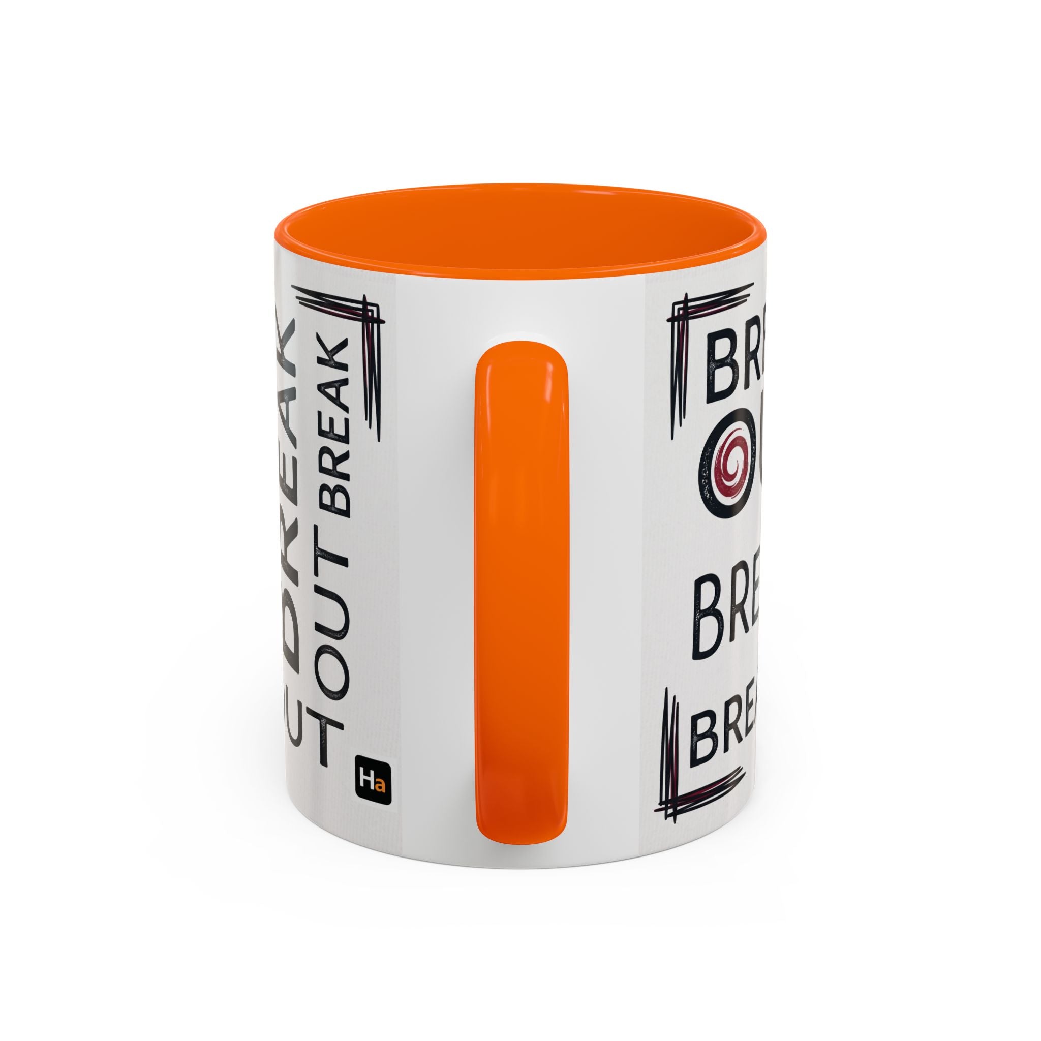 Break Out Accent Coffee Mug – Motivational Phrase Ceramic Coffee Cup (11/15oz)